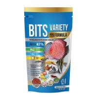 BOOST BITS VARIETY สูตร GROWTH &amp; COLOR อาหารปลาสวยงาม (เม็ดจมช้า)