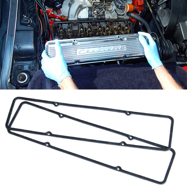 For Chevy Steel Core Rubber Reusable Valve cover Gasket SBC 305 327 350