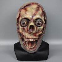 Full Head Skull Ghost ฮาโลวีนน่ากลัว Skinless Skeleton Latex Haunted House Tricky Prop