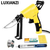 LUXIANZI New Hand-Held Electric Soldering Iron 220V 60W Internal Heating Automatically Send Tin Soldering Gun Welding Tool Set