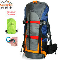 Creeper Men Nylon Backpack 60L Waterproof Backpacks External Frame High Quality Travel Bag Climbing Camping Hiking Mountain Bag