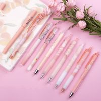 【living stationery】10ชิ้น Kawaii Gel0.5mm น่ารักพีชเจลหมึกปากกาเกาหลี StationeryStudent อุปกรณ์เสริมลงนามปากกา