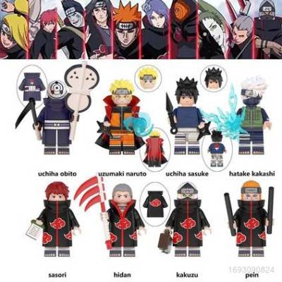 ของเล่นตัวต่อเลโก้ ฟิกเกอร์การ์ตูนนารูโตะ Uchiha Obito Sasuke Kakashi Pein Kakuzu ขนาดเล็ก ของขวัญ สําหรับเด็ก