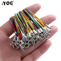 IYOE 50-100pcs พวงกุญแจสายเชือกไนลอนจี้คริสต์มาสสำหรับเครื่องประดับโทรศัพท์พวงกุญแจทำอุปกรณ์-DCVS STORE