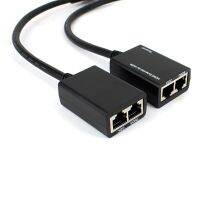 HDMI-Compatible Extender สายเคเบิลเครือข่ายคู่30เมตรรีพีทเตอร์อีเธอร์เน็ตเครื่องขยายสัญญาณ Rj45CAT5e CAT6LAN สายอะแดปเตอร์