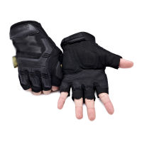 Gym Tactical Fitness Gloves Army Military Sport Motorcycle Half Finger Fingerless Men Red - intl