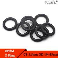 10/50Pcs EPDM o Rings CS 3.5mm OD 10 ~ 85mm Acid and Alkali Resistance Water Resistance Friction Resistance o-ring Black Gas Stove Parts Accessories