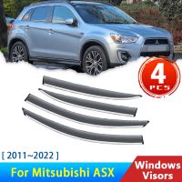 แผ่นเบี่ยงสำหรับ Mitsubishi ASX RVR 2011 ~ 2022 2015 2012อุปกรณ์เสริมที่บังแดดหน้าต่างรถยนต์ที่บังลมกันรอยคิ้วกันฝนกันสาด