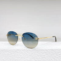 Desinger Wire Sunglasses Men Women Tiger head Carter Luxury Stylish Rimless Sun Glasses Cool Decoration Oversized Shades Eyewear