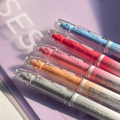 Japanese PILOT Fluorescent Pen Natural Color Erasable Color Pen SFL-10SL Temperature-controlled Ink Double-headed Pen with Eraser Marker Pen