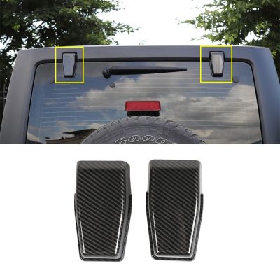 ❅✑◄ Rear Windshield Hinge Liftgate Decoration Cover Trim Decal for Jeep Wrangler JK 2007-2017 2/4-Door Car Exterior Accessories ABS