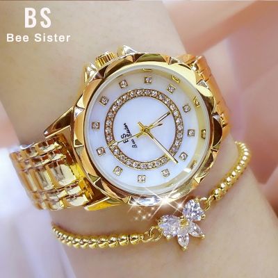 （A Decent035）2022 RhinestoneLadies WatchesWomen LuxuryWatch Gold Clock WristFor Women Relogio Feminino 2021