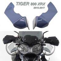 อุปกรณ์เสริมมอเตอร์ไซค์ใหม่สำหรับ TIGER 800 XRX 2015 2016กระจกบังลมด้าน2017กระจกที่เบนทางลมแฮนด์ชิลด์