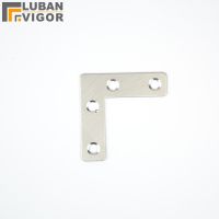 ◕ Stainless steel 50x50x14mm L-shapedcorner bracket bulkhead fixed 90 angle wildebeestfittings Connectors Furniture Hardware