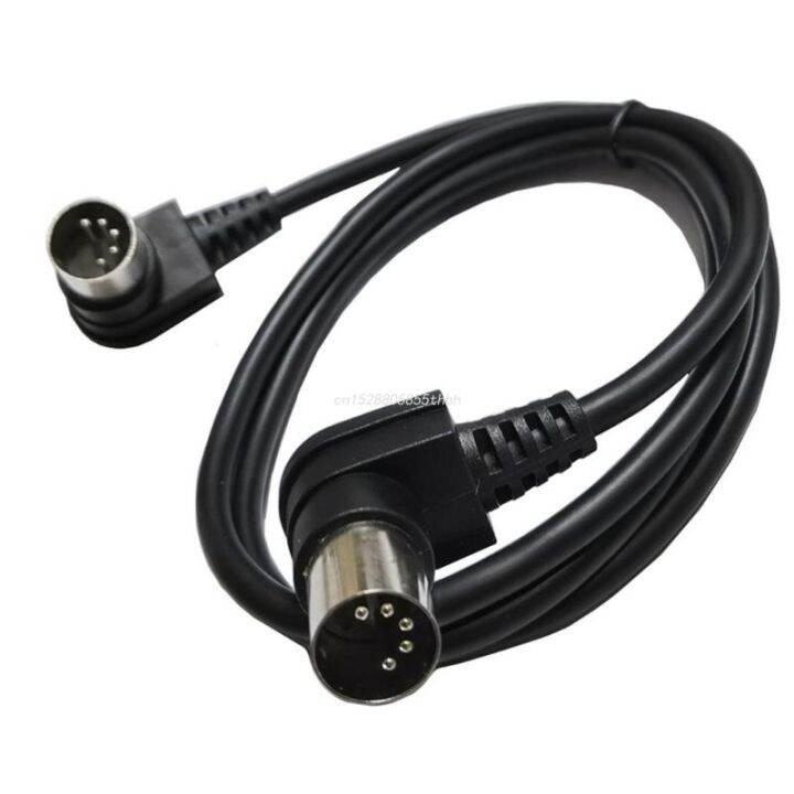 chaunceybi-din-5pin-degrees-elbow-cable-plug-male-to-extension-cord-midi-din-5pin