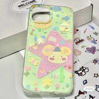 เคสไอโฟนน่ารัก ลูกสุนัขดาวสดขนาดเล็ก iPhone13 เคสโทรศัพท์มือถือ XSMax รูขนาดใหญ่ 13/12 ป้องกันการล่มสลาย 11/XR การ์ตูน 8plus