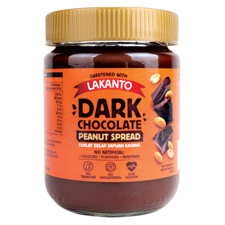 LAKANTO Dark Chocolate Spread 250g (Expiry Jul 2024) Lazada