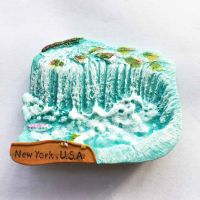 【YF】✽✟  crafts refrigerator stickers Nicaragua Falls States three-dimensional tourism commemorative gifts