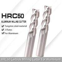 Augusttools 3 ขลุ่ย HRC50 เครื่องตัดคาร์ไบด์ทังสเตน End Mill CNC เครื่องมือสําหรับอลูมิเนียมไฟเบอร์กลาสอะคริลิคไม้ทองแดงพลาสติก