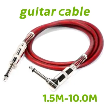 Cable audio micrófono mono jack 6.3mm M/M 5m