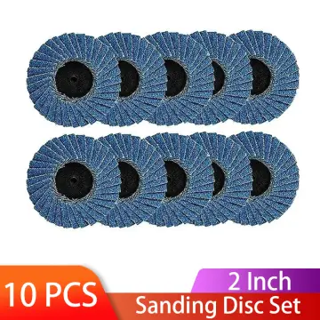 10 Pcs Flap Wheel Disc Sanding Drill Sandpaper Polishing Drill Bit