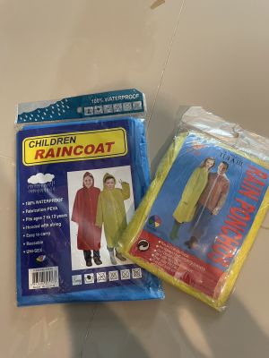 เสื้อกันฝนผู้ใหญ่คละสีงานหนาพกพาเก็บง่ายพับเก็บง่ายประหยัดพื้นที่ พกพาRain coat คละแบบ ส่งแบบสุ่มแบบส่งส่งคละแบบคละรุ่น