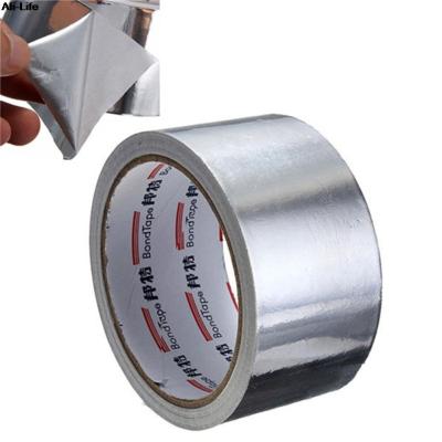 【2023】5cm*17m Thermal Resist Duct Repairs High Temperature Resistant Foil Adhesive Tape Useful Aluminium Foil Adhesive Sealing Tape