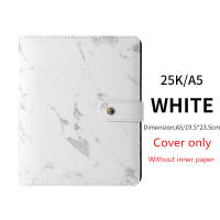 Hardcover A5 Black Ring Binder Stone Journals Planner Organizer Replaceble Marble Notebooks For Gifts