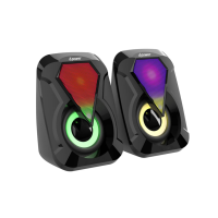 Dpower GM-13 GAMMING SPEAKER ลำโพงคอมพิวเตอร์  PC NOTEBOOK STEREO2.0 ไฟ LED แค่เสียบสายใช้ได้ทันที เหมาะสำหรับแนว เสียงหนักแน่น