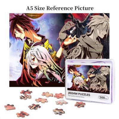 Shiro, No Game No Life Zero And Shuvi Dola Wooden Jigsaw Puzzle 500 Pieces Educational Toy Painting Art Decor Decompression toys 500pcs