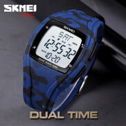 SKMEI Đồng Hồ Thể Thao Hai Giờ Cho Nam 1610 Đồng Hồ Bấm Giờ Báo Thức Hàng