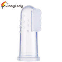 SunnyLady แปรงสีฟันซิลิโคนสำหรับสัตว์เลี้ยงของมาใหม่5.5ซม. ป้องกันการฉีกขาดป้องกันการเกิดออกซิเดชันการดูแลแปรงสีฟันดูแลช่องปากนิ้วมือสำหรับสุนัขแมวสัตว์เลี้ยงขนาดเล็ก