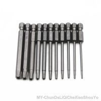 【DT】hot！ 12Pcs Bits Driver Tamper Proof Security Magnetic Bit Set Torx Screwdriver Flat F1FC 50mm