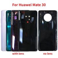 กระจกหลังใหม่สำหรับ Huawei Mate 30 TAS-L29ฝาหลังปิดโทรศัพท์ฝาหลังปลอกหุ้มช่องหลังพร้อมฝาครอบเลนส์กล้อง