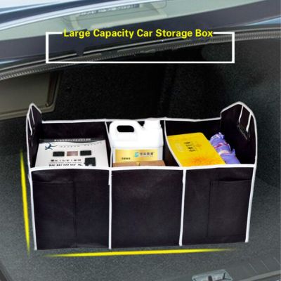 ✸☫ 1PC Folding Car Trunk Organizer Storage Bag Non-Woven Fabrics Stowing Tidying Bag Organizer Storage Box Container Car Decoration