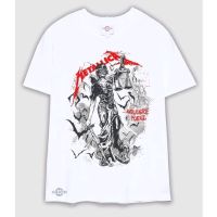 เสื้อยืดพรีเมี่ยมเสื้อยืด พิมพ์ลายโลโก้ metallica สีขาว สีแดง พรีเมี่ยม สําหรับทุกเพศ