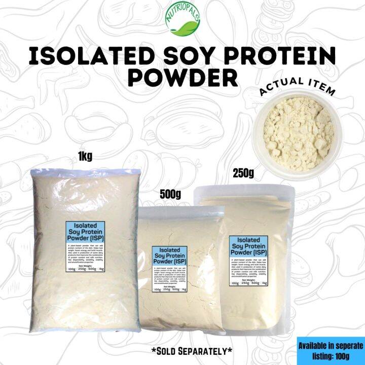 ♫ISOLATE SOY PROTEIN POWDER (ISP) 250g, 500g, 1kg (for meat processing