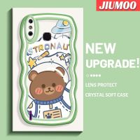 เคส JIUMOO สำหรับ Infinix Smart 4 X653 4C อัจฉริยะเคสลายอนิเมชั่นใหม่ลายมาคารอนขอบคลื่นกันกระแทกแบบใสนิ่มเคสมือถือโปร่งใสลายกล้องถ่ายรูปที่สร้างสรรค์เคสซิลิก้าเจลฝาครอบป้องกัน