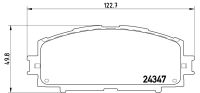 ผ้าดิสเบรคหน้า TOYOTA VIOS YARIS J E G NCP92 NCP93 1.3 1.5 2008-2013 NTN