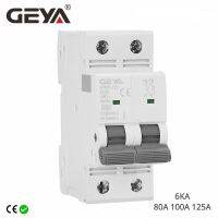 【YF】 GEYA GYM9 Double Phase Mini Circuit Breaker DP MCB Ture Cureent of 80A 100A 125A 2P Width 35.6mm 400V 6KA