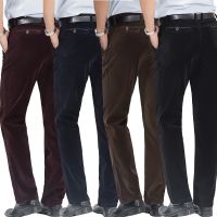 CODwuyan8340 Men Casual Long Pants Loose Mens Formal Pant Cotton Trousers Selular Lelaki