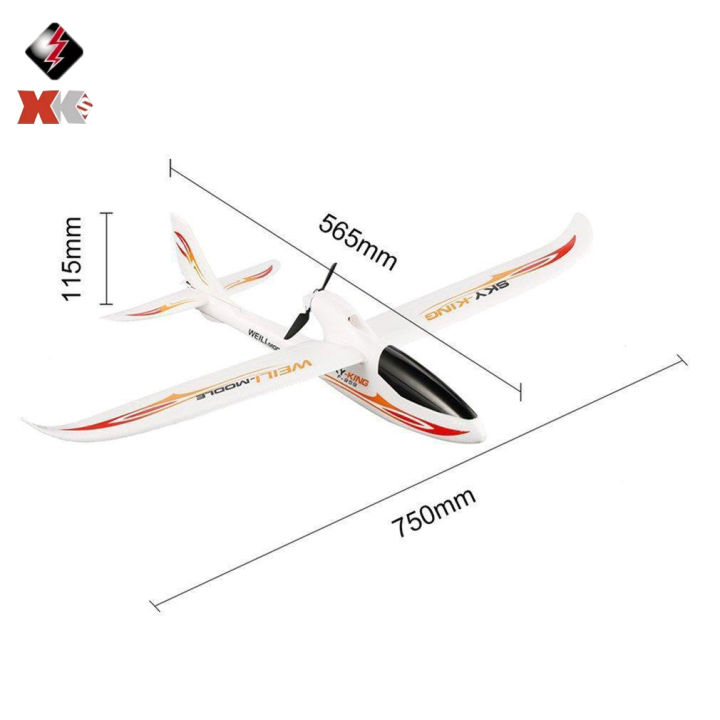 เครื่องบินโฟมบังคับวิทยุ-xks-f-959s-คลื่นความถี่-2-4ghz-3ch-เครื่องบิน-sky-king-โหมด-rtf-เหมาะสำหรับกลางแจ้ง-เครื่องบินร่อน-สำหรับผู้เริ่มต้น