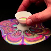 Acrylic Paint Pouring Split Cup Mini 7-Leg Funnel Split Cup For DIY Making Pour Painting Mandala Flower Graffiti Accessories Cups  Mugs Saucers