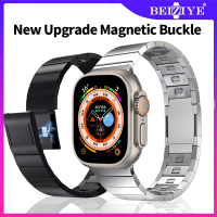 New แม่เหล็ก สาย For Apple watch Ultra 49mm สมาร์ทสร้อยข้อมือสำหรับสายรัดข้อมือ สาย i Watch series 8 7 6 5 4 SE 3 2 1 45mm 41mm 44mm 40mm 42mm 38mm สายนาฬิกา