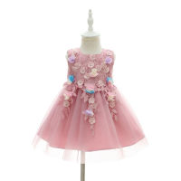 IYEAL Newborn Girls Dress for Wedding Party Baby Girl Rainbow Dresses for Toddler Girls 1 Years Birthday Baptism Gowns Clothes