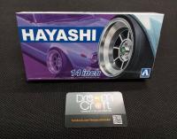 AOSHIMA 1/24  HAYASHI  14inch (ล้อ อะไหล่แต่งโมเดลรถ Model DreamCraft)