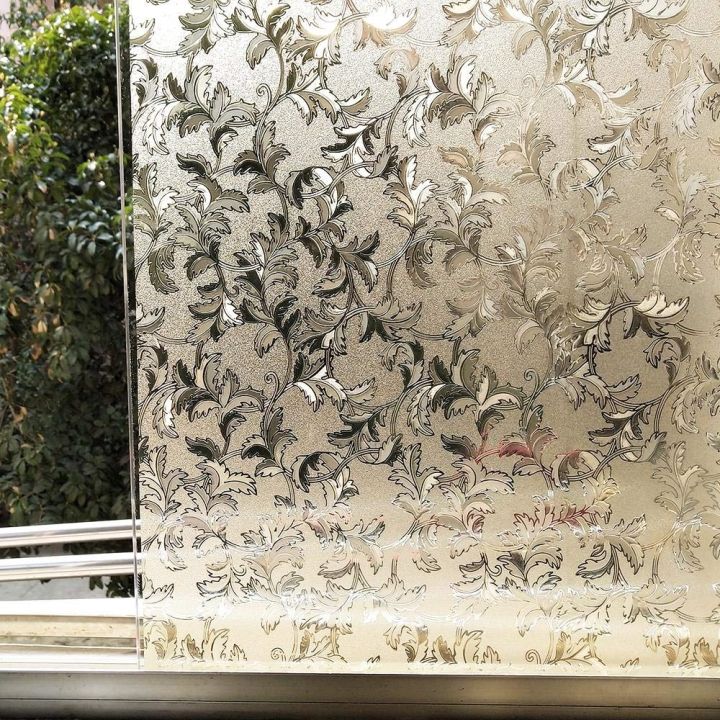 static-cling-glass-film-brown-leaf-style-privacy-protection-home-decor-window-film-for-home-office-store-restaurant