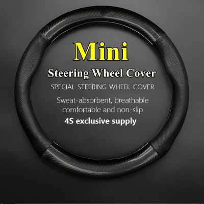 No Smell Thin Car Steering Wheel Cover MINI 1.5T 2.0T Cooper S Cabrio Sidewalk One Plus 60th 2017 2018 2019 2020 2021 2022 2023