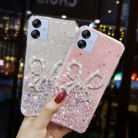 เคส A04e สำหรับ Samsung กาแลคซีเคสโทรศัพท์หรูหราประดับด้วยเลื่อมแวววาวระยิบระยับเคสด้านหลังเป็นซิลิโคนนิ่มรูปดาวบนท้องฟ้าประดับพลอยเทียมที่สวยงาม