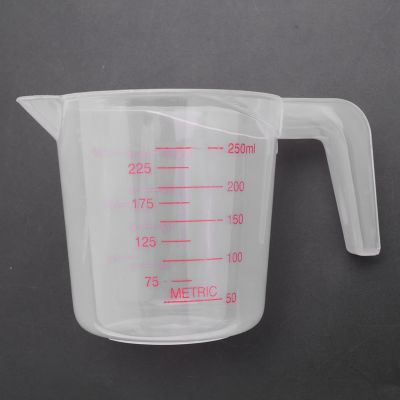 9ชิ้นเหยือกวัดพลาสติกตั้งขนาดใหญ่4ถ้วย,2ถ้วยและ1ถ้วยความจุ BPA ฟรีวัด Beakers กับมุมจับ